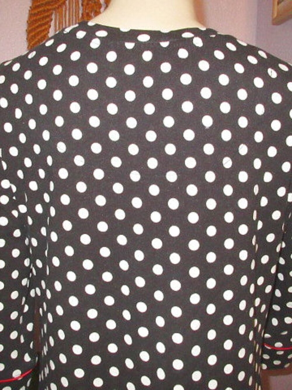 Soma Polka Dots Sleep Dress Size M Cotton Modal Nightgown House Whimsigoth EUC - Picture 7 of 8